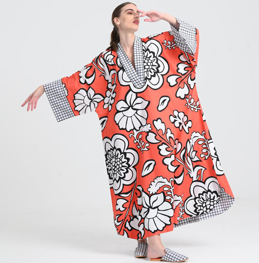 فستان برتقالي مقاس واحد